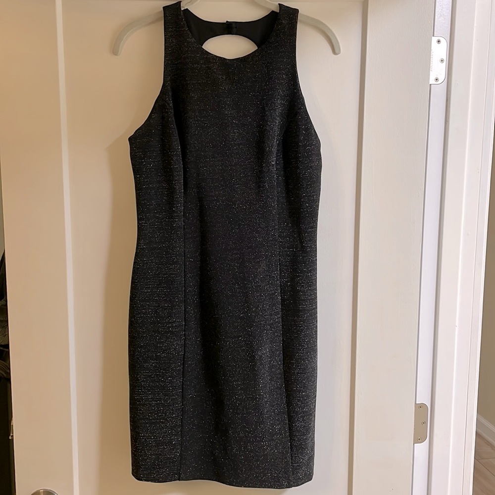 Continental Divide Urban Girl 90s Sparkle Mini Dress Sleeveless Fitted Cutouts S